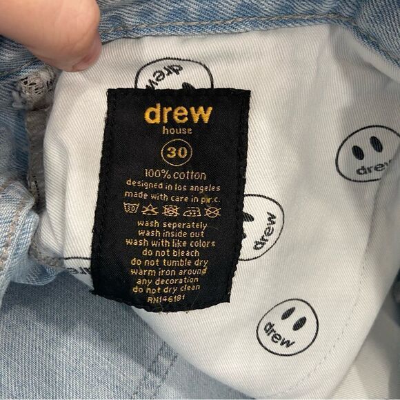 Drew House Denim Shorts sz 30 - Picture 3 of 8